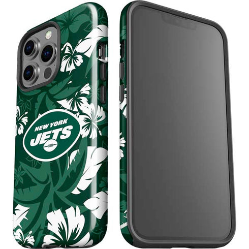 NFL New York Jets Tropical Print iPhone 13 Pro Impact Case