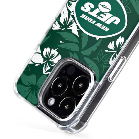 NFL New York Jets Tropical Print iPhone 13 Pro MagSafe Case