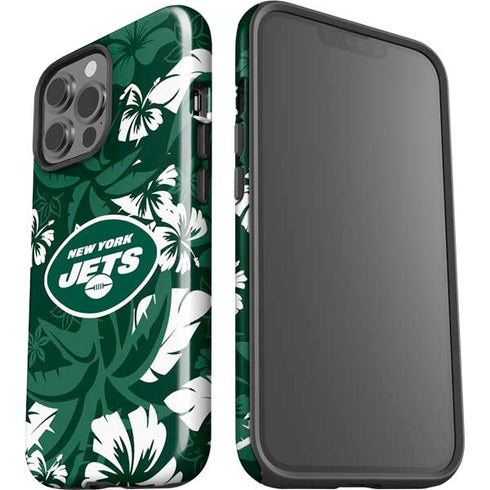 NFL New York Jets Tropical Print iPhone 13 Pro Max Impact Case