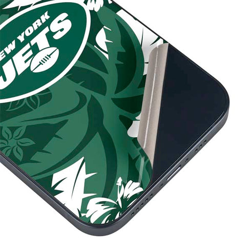 NFL New York Jets Tropical Print iPhone 13 Skin