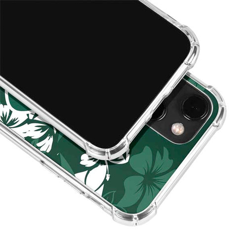 NFL New York Jets Tropical Print iPhone 14 Clear Case
