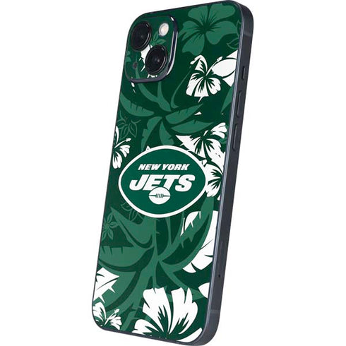 NFL New York Jets Tropical Print iPhone 14 Plus Skin
