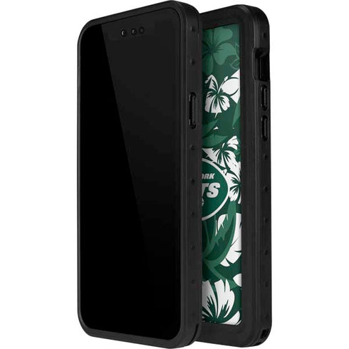 NFL New York Jets Tropical Print iPhone 14 Pro Max Waterproof Case