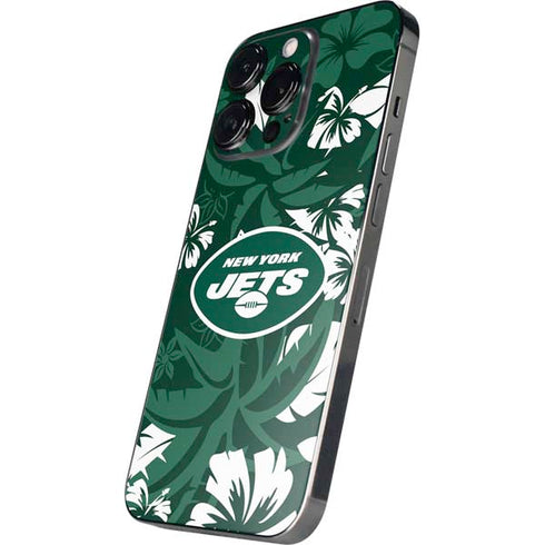 NFL New York Jets Tropical Print iPhone 14 Pro Skin