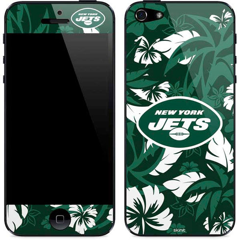 NFL New York Jets Tropical Print iPhone 5/5s/5SE Skin