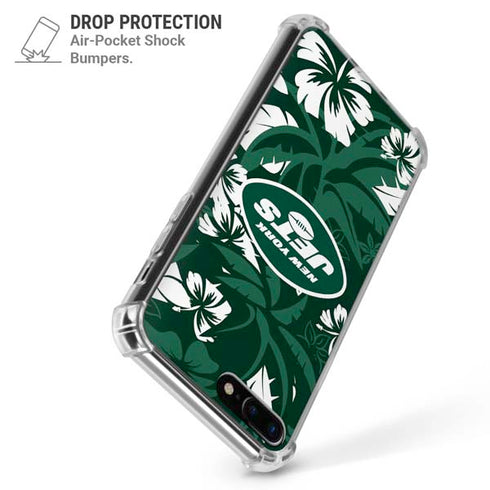 NFL New York Jets Tropical Print iPhone 7/8 Plus Clear Case