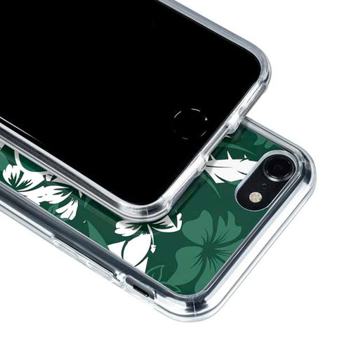 NFL New York Jets Tropical Print iPhone SE (2nd & 3rd Gen) Clear Case