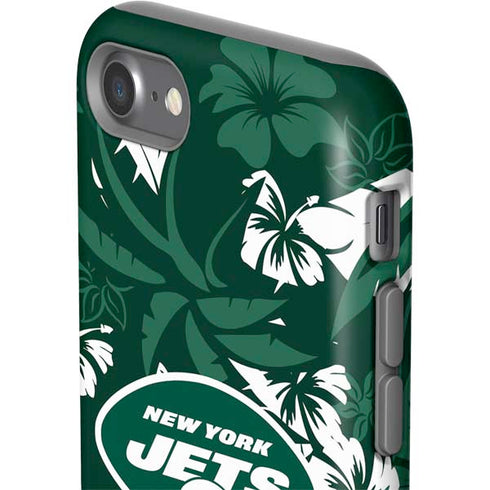 NFL New York Jets Tropical Print iPhone SE (2nd & 3rd Gen) Pro Case