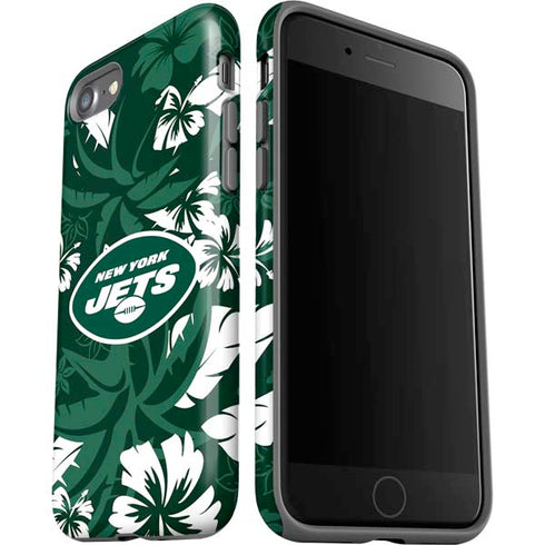NFL New York Jets Tropical Print iPhone SE (2nd & 3rd Gen) Pro Case
