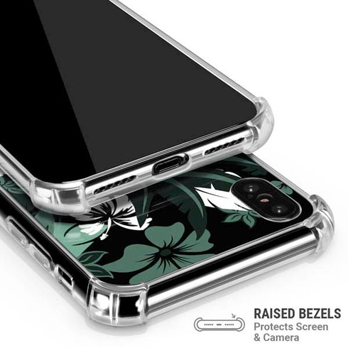 NFL New York Jets Tropical Print iPhone X/XS Clear Case