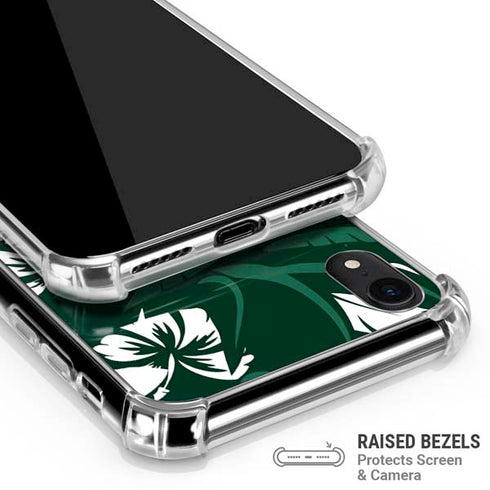 NFL New York Jets Tropical Print iPhone XR Clear Case