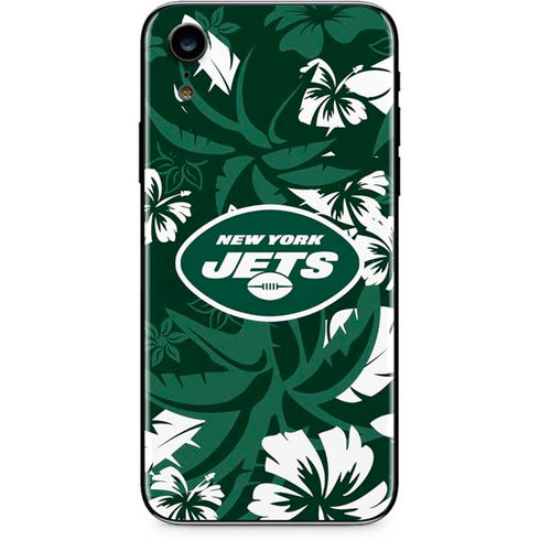 NFL New York Jets Tropical Print iPhone XR Skin