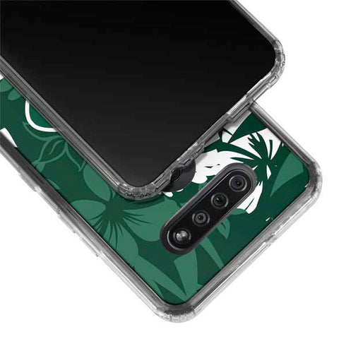 NFL New York Jets Tropical Print LG K51/Q51 Clear Case