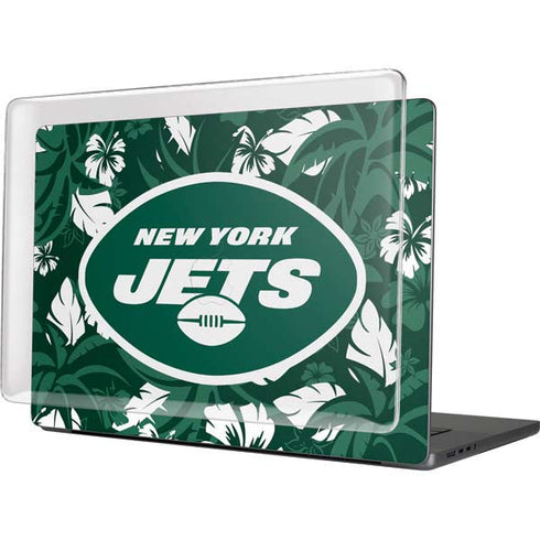 NFL New York Jets Tropical Print MacBook Pro 16in (2021-25) Case plus Skin