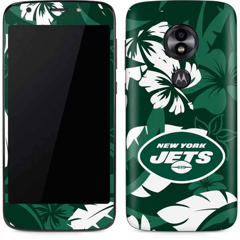 NFL New York Jets Tropical Print Moto E5 Play Skin