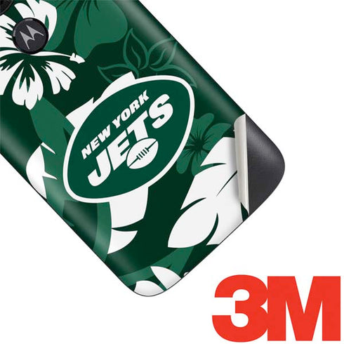 NFL New York Jets Tropical Print Moto E5 Play Skin