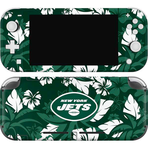 NFL New York Jets Tropical Print Nintendo Switch Lite Skin