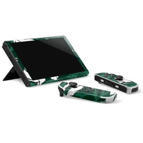 NFL New York Jets Tropical Print Nintendo Switch OLED (2021) Skin