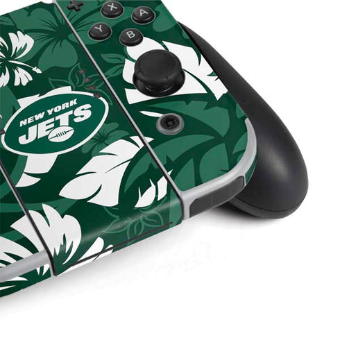 NFL New York Jets Tropical Print Nintendo Switch OLED (2021) Skin