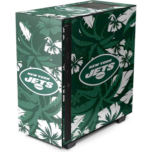 NFL New York Jets Tropical Print NZXT H510 Compact ATX Mid-Tower Case Skin