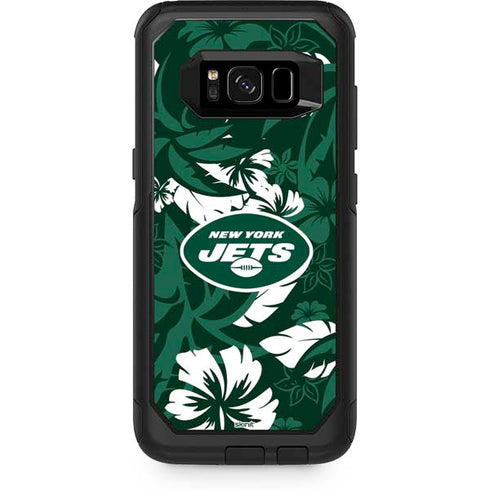 NFL New York Jets Tropical Print Otterbox Commuter Galaxy Skin
