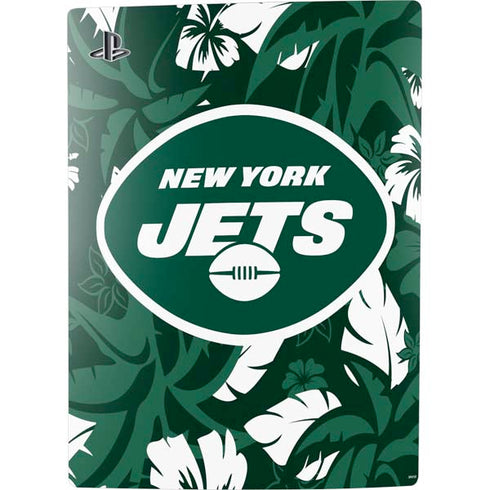 NFL New York Jets Tropical Print PS5 Digital Edition Console Skin