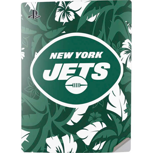 NFL New York Jets Tropical Print PS5 Digital Edition Console Skin