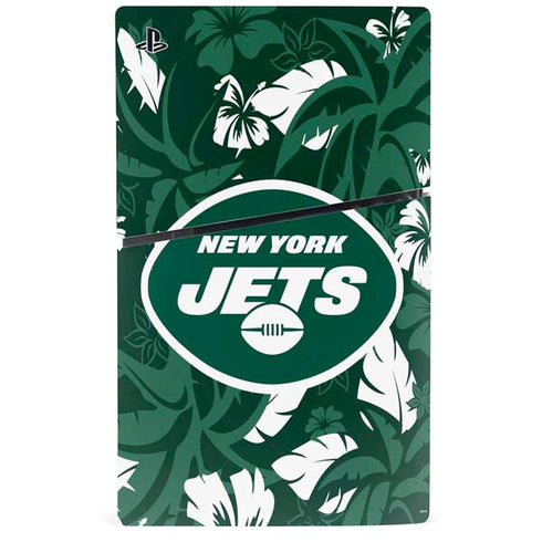 NFL New York Jets Tropical Print PS5 Slim Digital Edition Console Skin