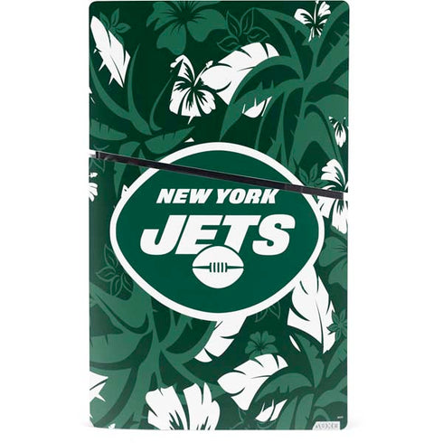 NFL New York Jets Tropical Print PS5 Slim Digital Edition Console Skin
