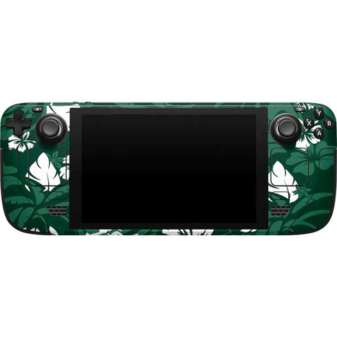 NFL New York Jets Tropical Print Steam Deck Handheld Gaming Computer Skin
