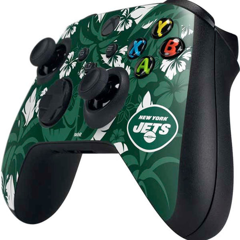 NFL New York Jets Tropical Print Xbox Series X Controller Skin