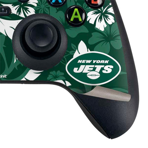 NFL New York Jets Tropical Print Xbox Series X Controller Skin