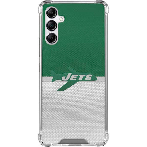 NFL New York Jets Vintage Galaxy A15 5G Clear Case