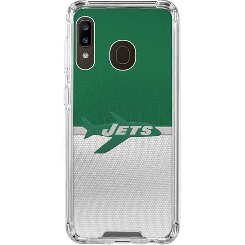 NFL New York Jets Vintage Galaxy A30 Clear Case