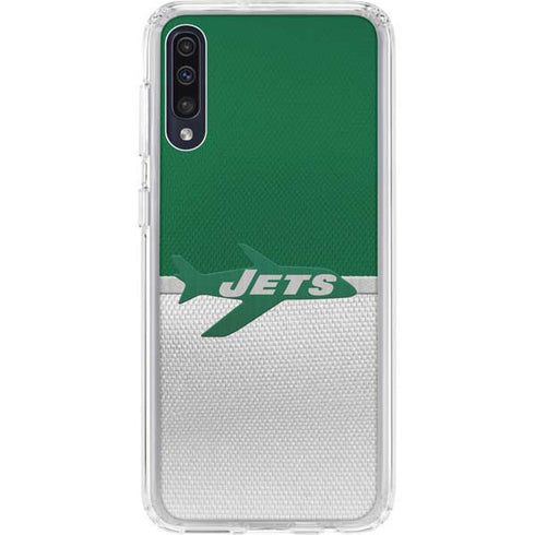 NFL New York Jets Vintage Galaxy A50 Clear Case