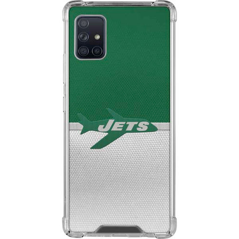 NFL New York Jets Vintage Galaxy A51 5G Clear Case