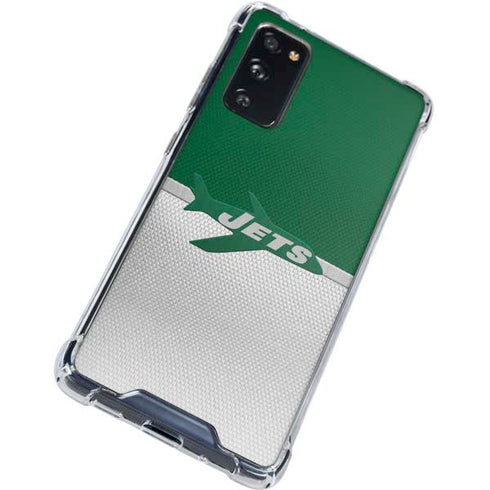 NFL New York Jets Vintage Galaxy S20 FE Clear Case