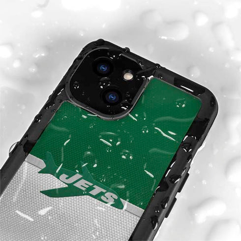 NFL New York Jets Vintage iPhone 13 Mini Waterproof Case