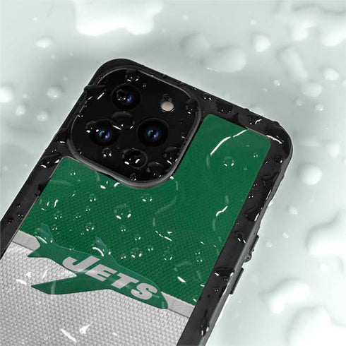 NFL New York Jets Vintage iPhone 14 Pro Max Waterproof Case