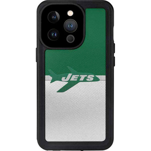 NFL New York Jets Vintage iPhone 14 Pro Waterproof Case