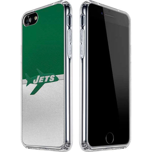 NFL New York Jets Vintage iPhone SE (2nd & 3rd Gen) Clear Case