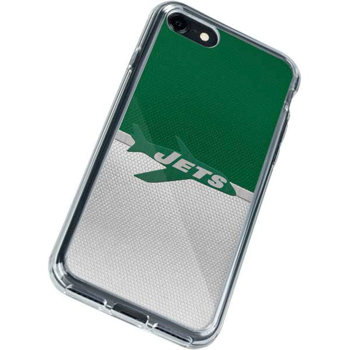 NFL New York Jets Vintage iPhone SE (2nd & 3rd Gen) Clear Case
