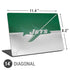 NFL New York Jets Vintage Universal Laptop 14in (11.4 x 8.2in) Skin