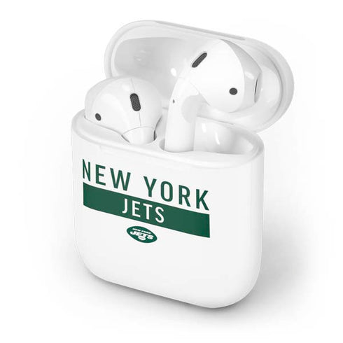 NFL New York Jets White Performance Series Apple AirPods Skin