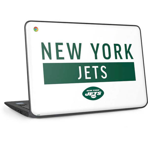 NFL New York Jets White Performance Series HP Chromebook Skin