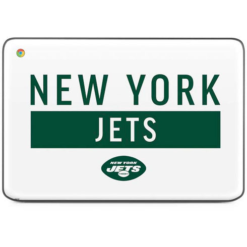 NFL New York Jets White Performance Series HP Chromebook Skin