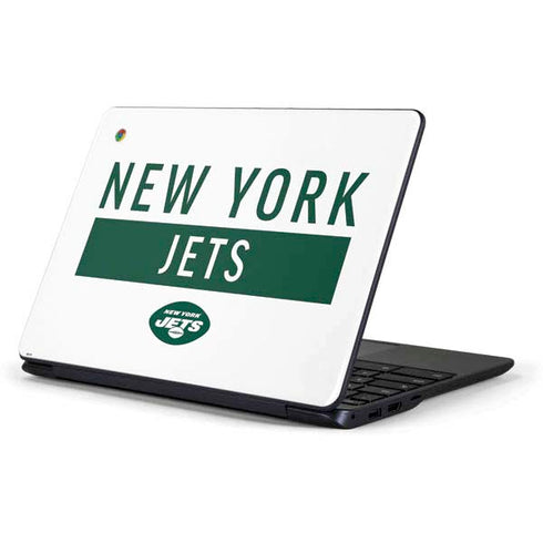 NFL New York Jets White Performance Series Samsung Chromebook Skin