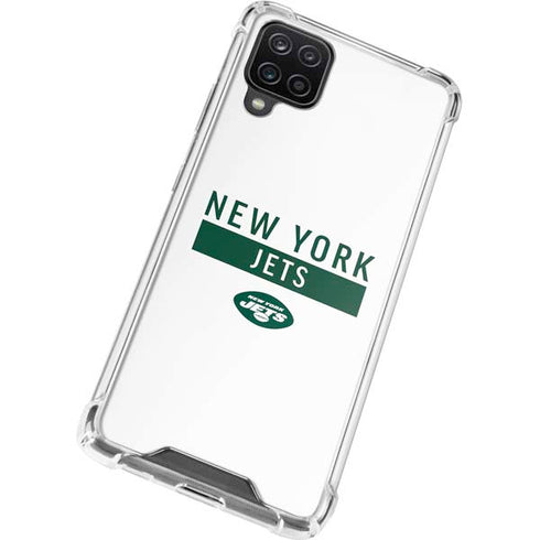 NFL New York Jets White Performance Series Galaxy A12 Clear Case