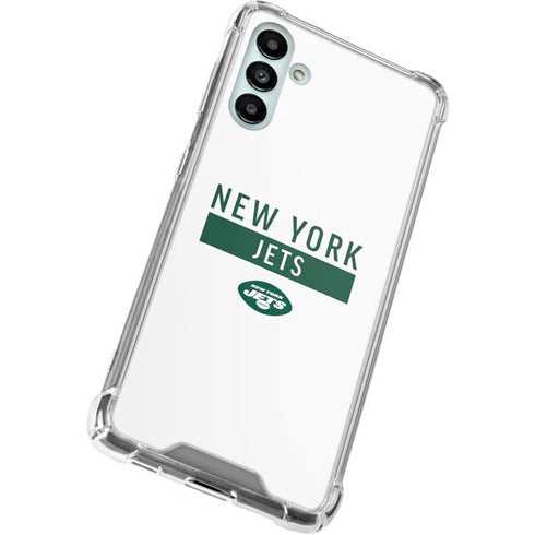 NFL New York Jets White Performance Series Galaxy A13 5G Clear Case