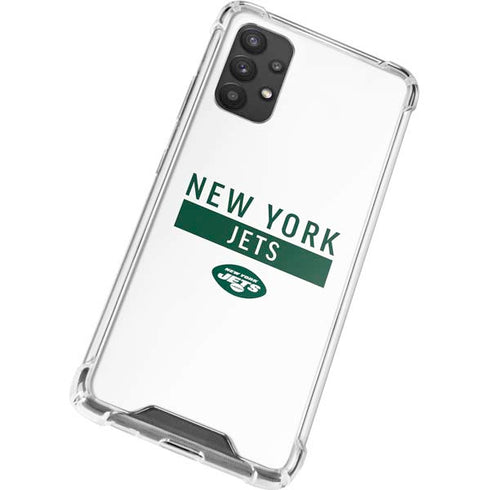 NFL New York Jets White Performance Series Galaxy A32 5G Clear Case